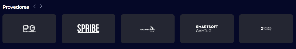 7Bet game providers: PG Soft, Spribe, Pragmatic Play, SmartSoft Gaming and Evolution